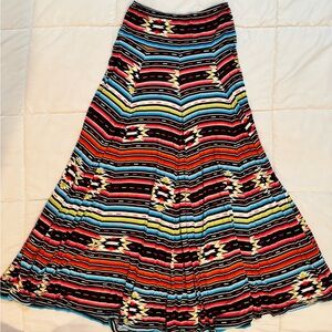 Vibrant Multicolor Maxi Skirt